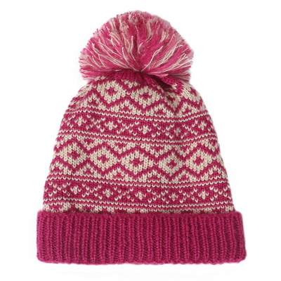 Mùa đông thương hiệu nữ lông Pom Poms Mũ đan đan của cô gái Mũ đậm phụ nữ Skullies Mũ đan