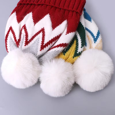Custom thêu đúc nón mùa đông đan dải mô hình ấm áp mềm Pompom Puff in nón nhà sản xuất