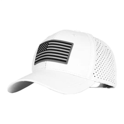 Oen Custom Design American Flag Baseball Cap Đàn ông thêu mũ bóng chày lỗ