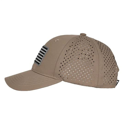 Oen Custom Design American Flag Baseball Cap Đàn ông thêu mũ bóng chày lỗ