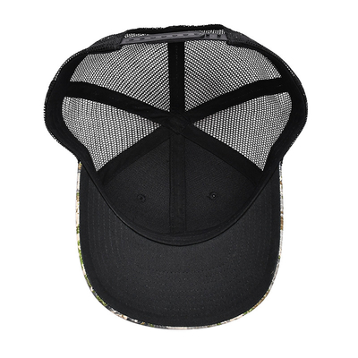 Logo tùy chỉnh Mesh Back Trucker Hat Wholesale 6 Panel Camouflage Trucker Cap Cá nhân hóa