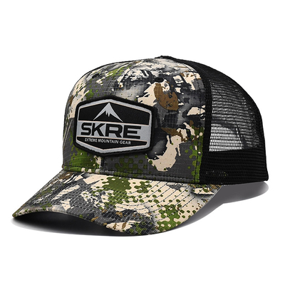 Logo tùy chỉnh Mesh Back Trucker Hat Wholesale 6 Panel Camouflage Trucker Cap Cá nhân hóa