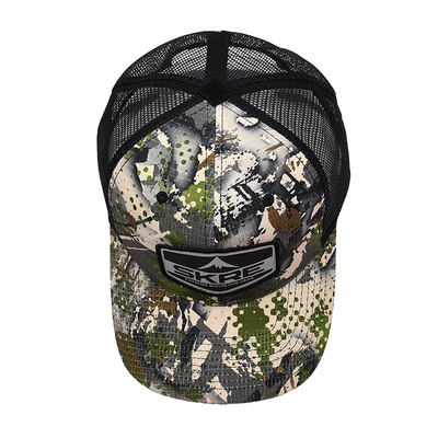 Logo tùy chỉnh Mesh Back Trucker Hat Wholesale 6 Panel Camouflage Trucker Cap Cá nhân hóa