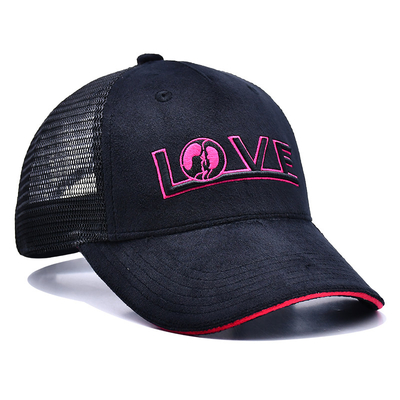 Sandwich Curved Brim 5 Panel Velvet Trucker Hat Wholesale Gorra Trucker Cap Logo tùy chỉnh