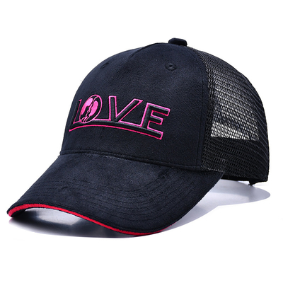 Sandwich Curved Brim 5 Panel Velvet Trucker Hat Wholesale Gorra Trucker Cap Logo tùy chỉnh