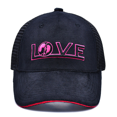 Sandwich Curved Brim 5 Panel Velvet Trucker Hat Wholesale Gorra Trucker Cap Logo tùy chỉnh