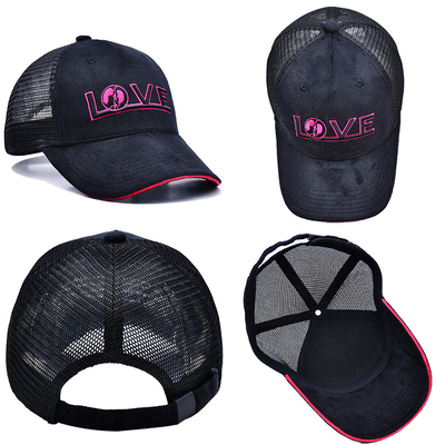 Sandwich Curved Brim 5 Panel Velvet Trucker Hat Wholesale Gorra Trucker Cap Logo tùy chỉnh