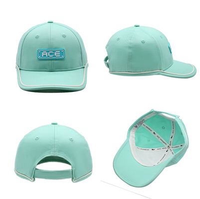 OEM tùy chỉnh Ace cao su Patch PVC Logo bóng chày Cap 6 Panel thể thao mũ Gorras