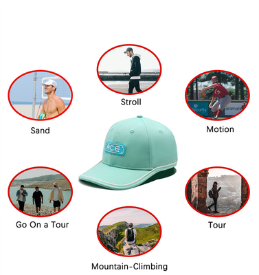 OEM tùy chỉnh Ace cao su Patch PVC Logo bóng chày Cap 6 Panel thể thao mũ Gorras