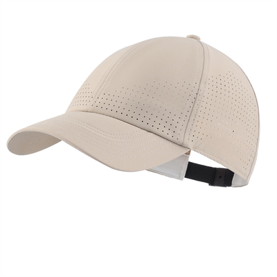 Sản phẩm bán buôn tùy chỉnh 6 Panel Unisex Laser lỗ chống nước bóng chày Golf Cap Hat Mesh Sport Hat