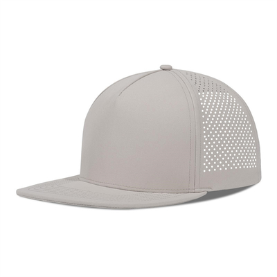 Nhanh khô laser Golf hiệu suất Snapback mũ lỗ Flat Edge Cap