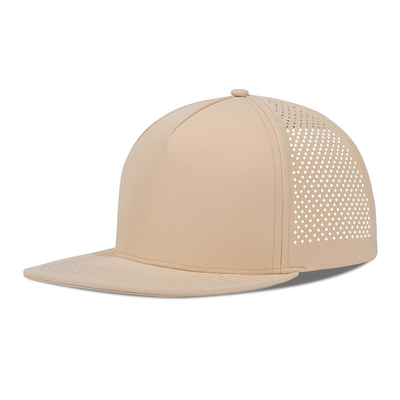 Nhanh khô laser Golf hiệu suất Snapback mũ lỗ Flat Edge Cap