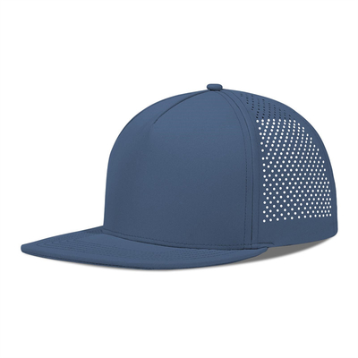 Nhanh khô laser Golf hiệu suất Snapback mũ lỗ Flat Edge Cap