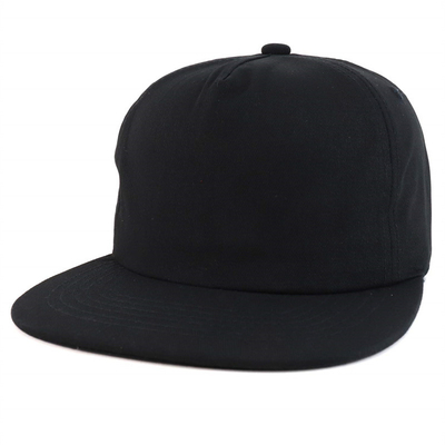 Custom Plain 5 Panel Snapback Cap Adjustable Unstructured Snapback Hat bán buôn