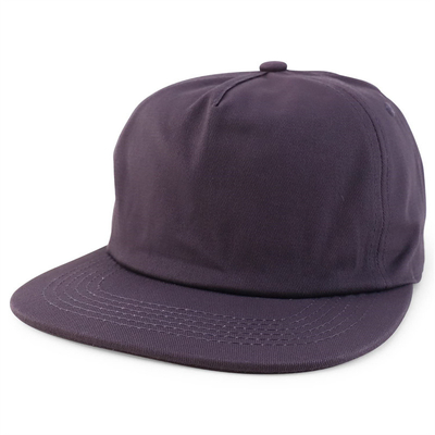 Custom Plain 5 Panel Snapback Cap Adjustable Unstructured Snapback Hat bán buôn