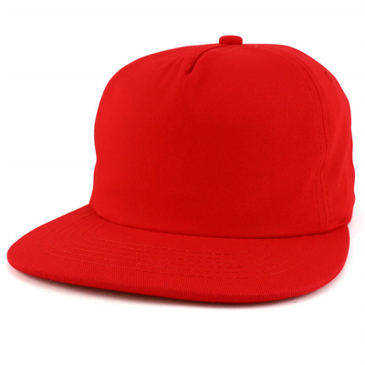Custom Plain 5 Panel Snapback Cap Adjustable Unstructured Snapback Hat bán buôn