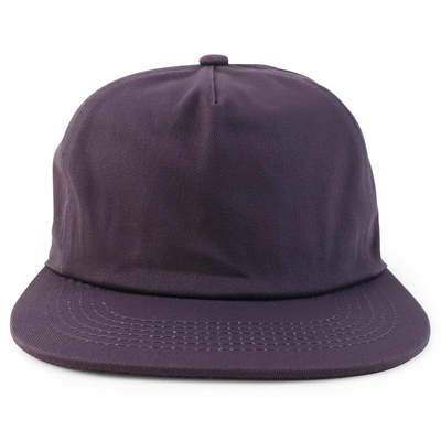 Custom Plain 5 Panel Snapback Cap Adjustable Unstructured Snapback Hat bán buôn