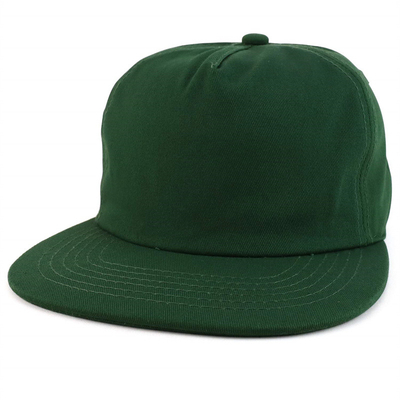 Custom Plain 5 Panel Snapback Cap Adjustable Unstructured Snapback Hat bán buôn