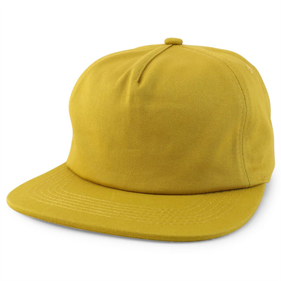 Custom Plain 5 Panel Snapback Cap Adjustable Unstructured Snapback Hat bán buôn