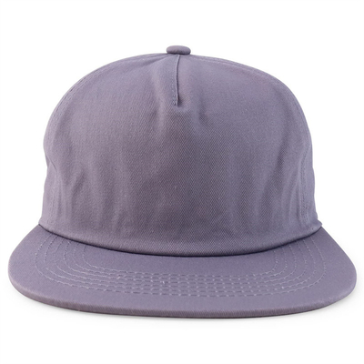 Custom Plain 5 Panel Snapback Cap Adjustable Unstructured Snapback Hat bán buôn