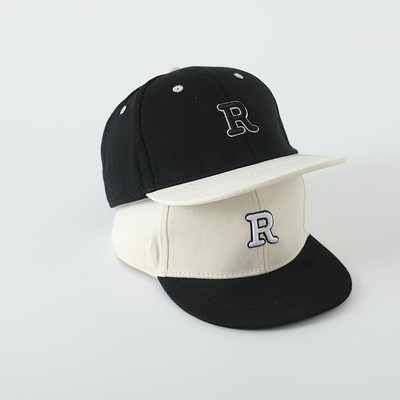 Chất lượng cao trẻ em Cotton Flat Brim Sport Hat thêu lá thư trẻ em ngoài trời Snapback Cap