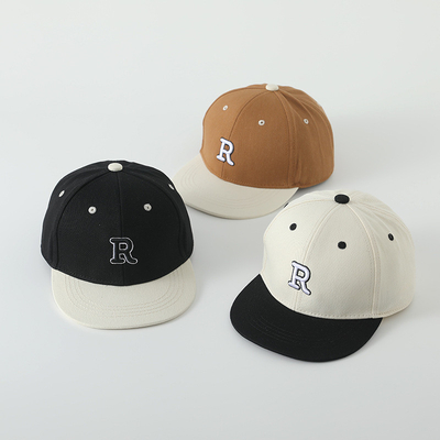 Chất lượng cao trẻ em Cotton Flat Brim Sport Hat thêu lá thư trẻ em ngoài trời Snapback Cap