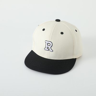 Chất lượng cao trẻ em Cotton Flat Brim Sport Hat thêu lá thư trẻ em ngoài trời Snapback Cap