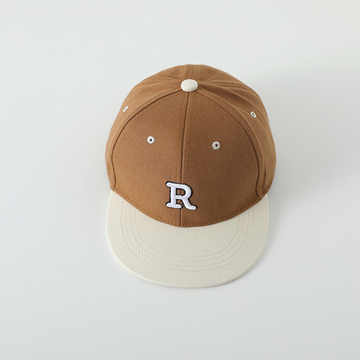 Chất lượng cao trẻ em Cotton Flat Brim Sport Hat thêu lá thư trẻ em ngoài trời Snapback Cap