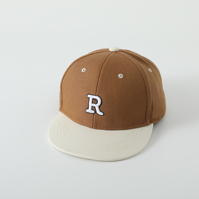 Chất lượng cao trẻ em Cotton Flat Brim Sport Hat thêu lá thư trẻ em ngoài trời Snapback Cap