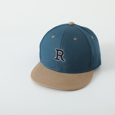 Chất lượng cao trẻ em Cotton Flat Brim Sport Hat thêu lá thư trẻ em ngoài trời Snapback Cap
