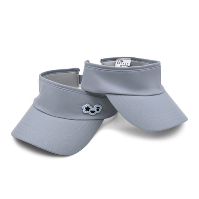 Mùa hè ngoài trời chạy mặt trời visor mũ tùy chỉnh màu xám quần vợt visor mũ cho golf
