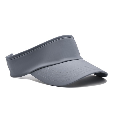 Mùa hè ngoài trời chạy mặt trời visor mũ tùy chỉnh màu xám quần vợt visor mũ cho golf