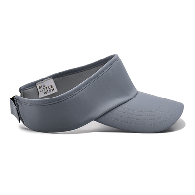 Mùa hè ngoài trời chạy mặt trời visor mũ tùy chỉnh màu xám quần vợt visor mũ cho golf