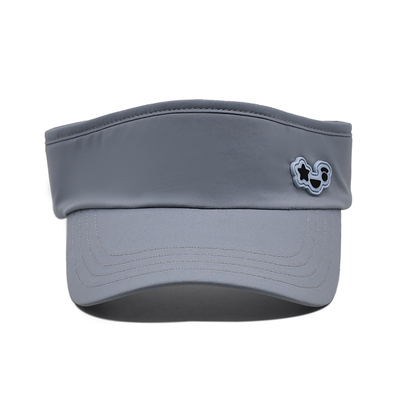 Mùa hè ngoài trời chạy mặt trời visor mũ tùy chỉnh màu xám quần vợt visor mũ cho golf