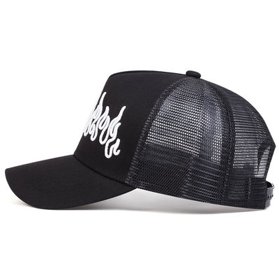 Flame Street Style Mũ Hip Hop điều chỉnh Nhau Snapback Curve Brim Trucker Mesh Sports Cap