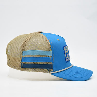 Chất lượng cao Custom Australia Trucker Cap 100% Cotton With Side Strip Embroidered Logo Thiết kế phong cách độc đáo của riêng bạn