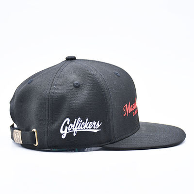 Mũ Snapback Hip Hop Thể Thao Lưỡi Bằng thêu Logo Tùy Chỉnh, Mũ Bóng Chày cho Nam