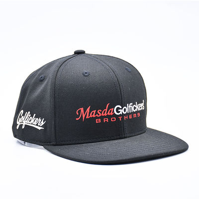Mũ Snapback Hip Hop Thể Thao Lưỡi Bằng thêu Logo Tùy Chỉnh, Mũ Bóng Chày cho Nam