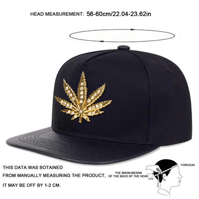 Người lớn mới 6 Panel Snapback Cap Custom Hai tông Flat Edge Snapback Cap