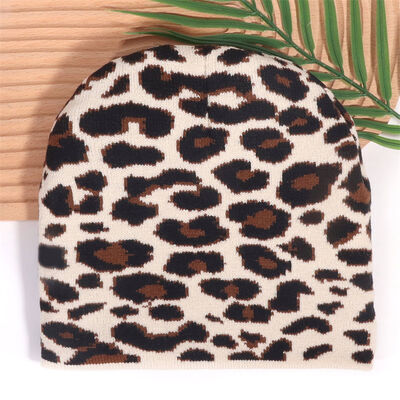 Logo tùy chỉnh Chất lượng cao Đàn ông Phụ nữ Mũ mùa đông Acrylic Mũ Leopard in Mô hình đan