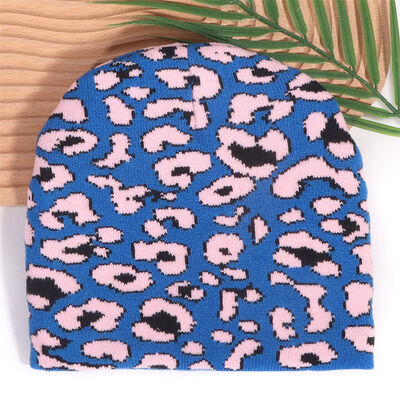 Logo tùy chỉnh Chất lượng cao Đàn ông Phụ nữ Mũ mùa đông Acrylic Mũ Leopard in Mô hình đan