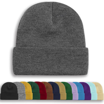 OEM ODM thiết kế màu đen trắng mũ hộp sọ tùy chỉnh mũ đan mũ mùa đông