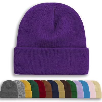 OEM ODM thiết kế màu đen trắng mũ hộp sọ tùy chỉnh mũ đan mũ mùa đông