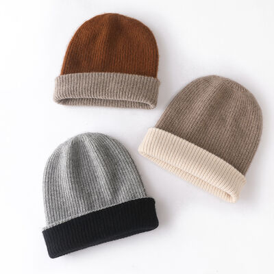 Custom Beanie Nhà sản xuất OEM cuff gấp mùa đông Cap đan mũ thêu Logo