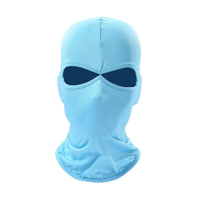 Thiết kế riêng thêu logo Balaclava 2 lỗ trùm kín mặt nạ trượt tuyết dệt kim mũ beanie, Mũ beanie trượt tuyết