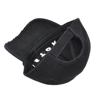 Cotton 6 Panel Baseball Cap bao gồm các đường may được củng cố và dây thắt có thể điều chỉnh