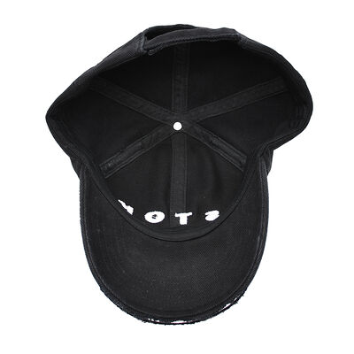 Cotton 6 Panel Baseball Cap bao gồm các đường may được củng cố và dây thắt có thể điều chỉnh