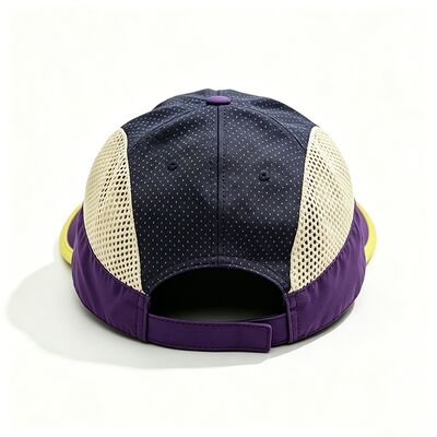 Linning 5 panel hat offering contrast stitching breathable fabric ideal for sports events company giveaways and employee uniforms