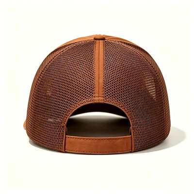 Mũ tài xế bằng vải cotton Sweatband có 6 hoặc lỗ khoen tùy chỉnh, tấm lưới bền, đóng snapback có thể điều chỉnh, hoàn hảo cho các hoạt động ngoài trời