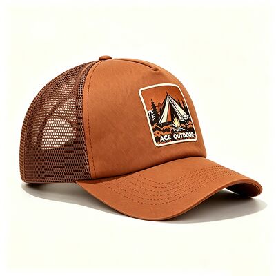 Mũ tài xế bằng vải cotton Sweatband có 6 hoặc lỗ khoen tùy chỉnh, tấm lưới bền, đóng snapback có thể điều chỉnh, hoàn hảo cho các hoạt động ngoài trời